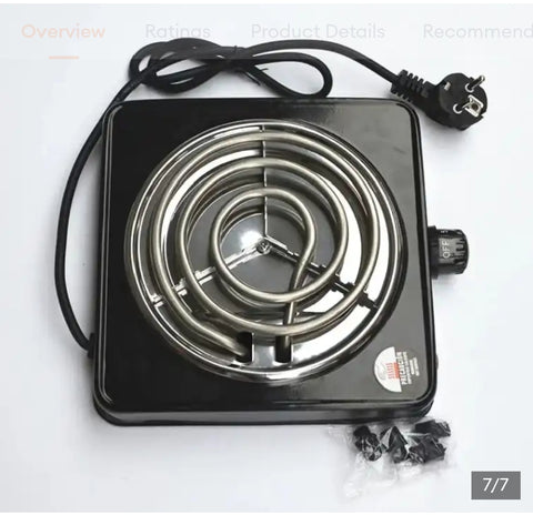 Electric Stove for cooking, Hot Plate heat up in just 2 mins, Easy to clean, 1000W, Automatic