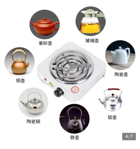 Electric Stove for cooking, Hot Plate heat up in just 2 mins, Easy to clean, 1000W, Automatic