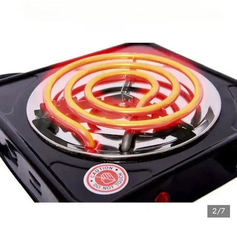 Electric Stove for cooking, Hot Plate heat up in just 2 mins, Easy to clean, 1000W, Automatic