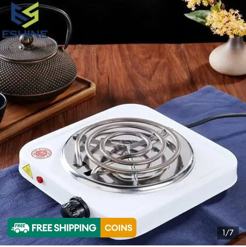 Electric Stove for cooking, Hot Plate heat up in just 2 mins, Easy to clean, 1000W, Automatic